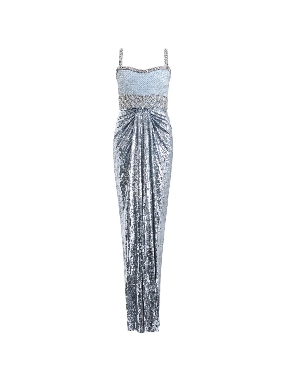 Jenny Packham Only You sequin-embellished gown - Silver
