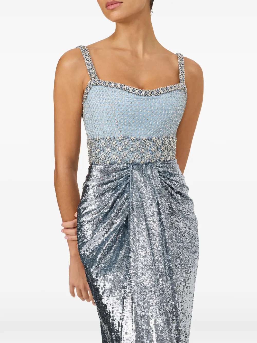 Jenny Packham Only You Gown in Silver, view 4