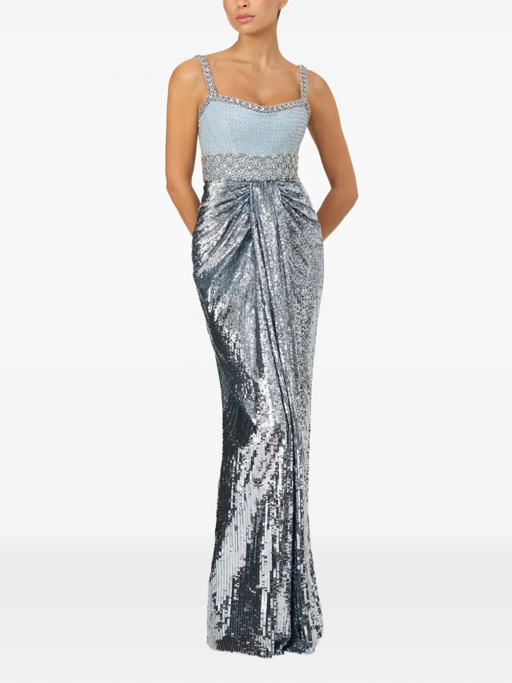 Jenny Packham Only You Gown in Silver, view 2
