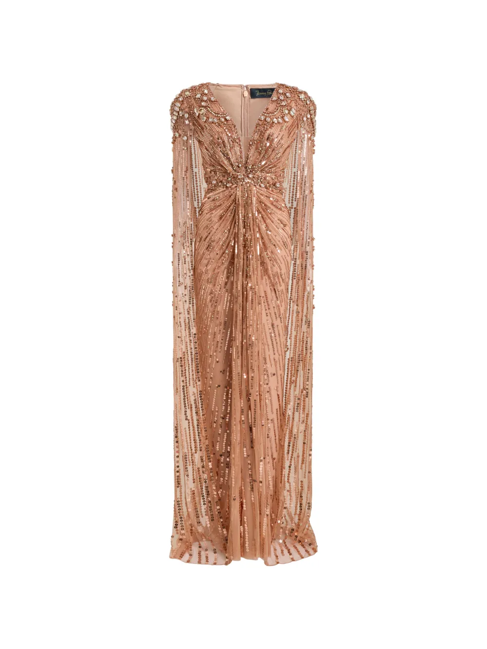 Jenny Packham Abito da sera Lotus Lady con decorazione - Rosa