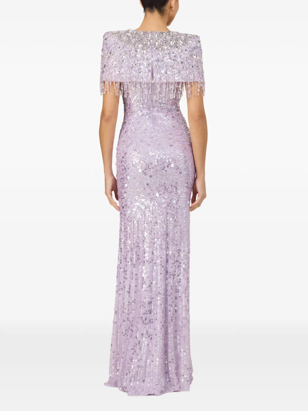 Jenny Packham Eugenie avondjurk met pailletten Paars