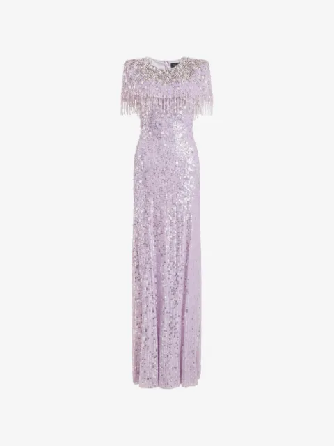 Jenny Packham Eugenie sequin-embellished gown