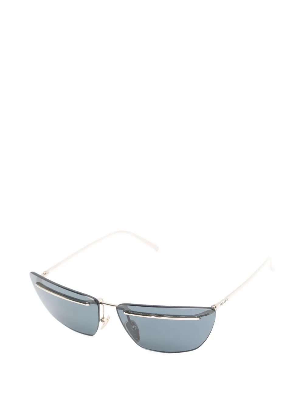 Prada Eyewear Zonnebril met geometrisch montuur Goud