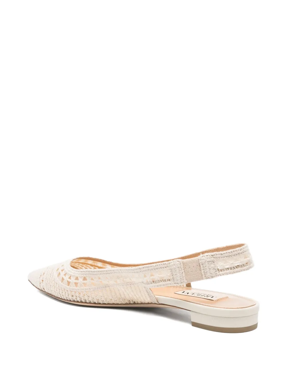 Arteana Geweven slingback sandalen Beige