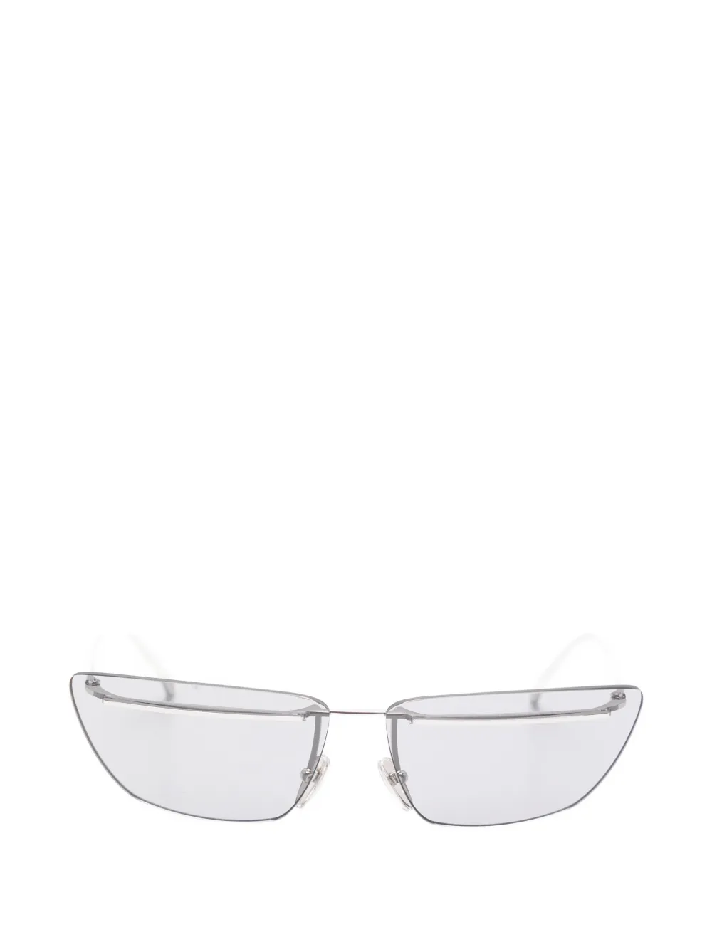 Prada Eyewear geometric-frame sunglasses - Argento