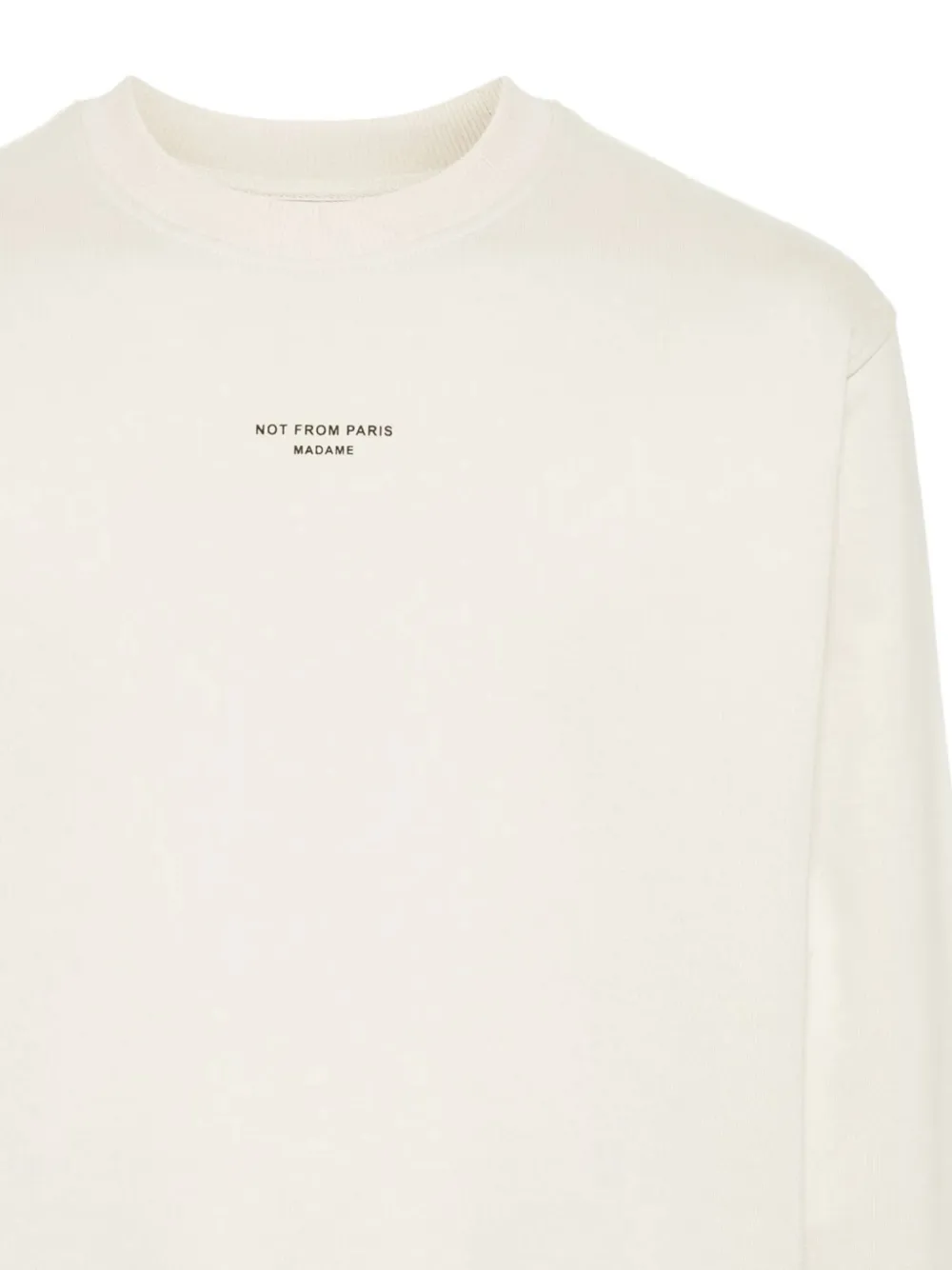 Drôle De Monsieur Katoenen sweater Beige
