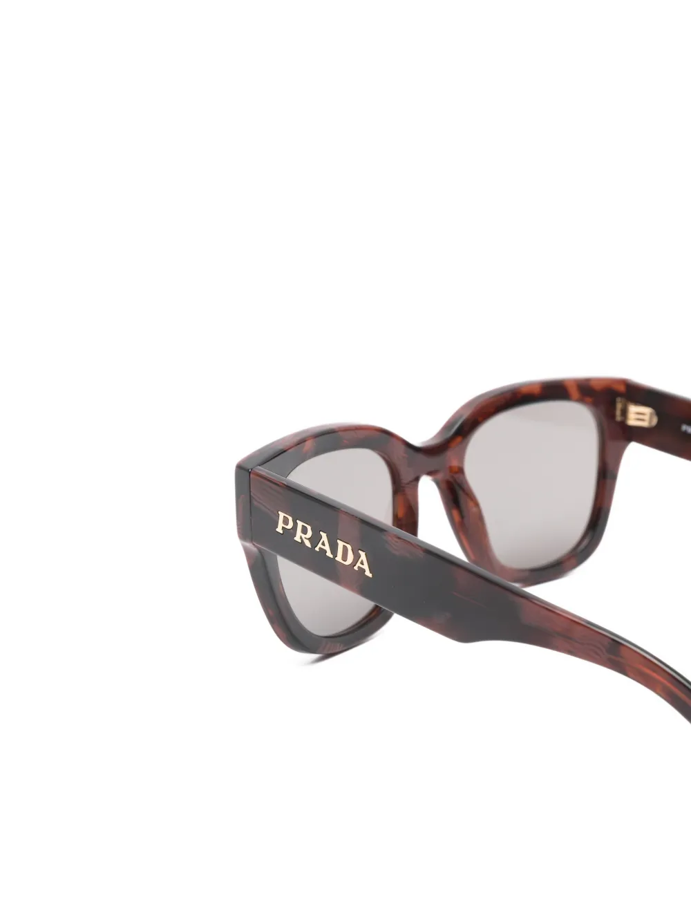 Prada Eyewear Zonnebril met vierkant montuur Bruin