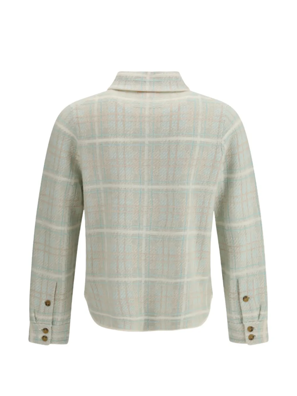 Buttoned Checked Shirt
