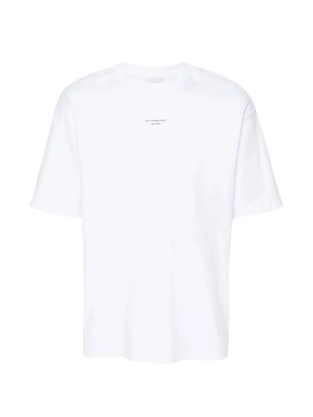 Drôle De Monsieur T-shirt con logo - Bianco