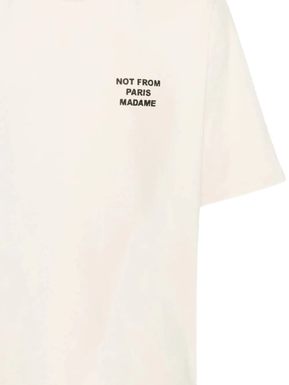 Drôle De Monsieur T-shirt met korte mouwen Beige