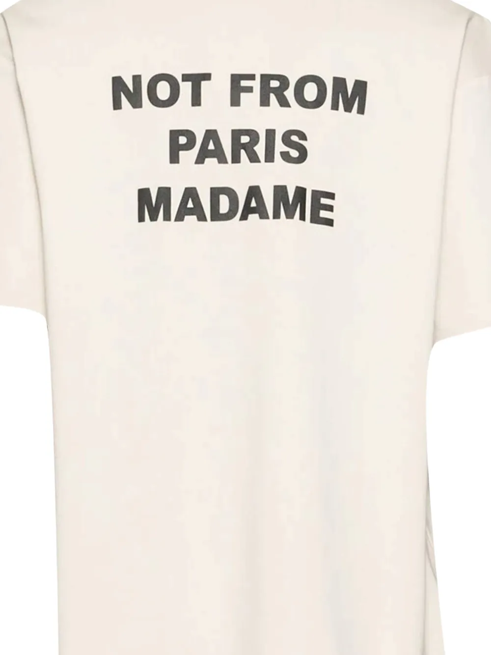 Drôle De Monsieur T-shirt met korte mouwen Beige
