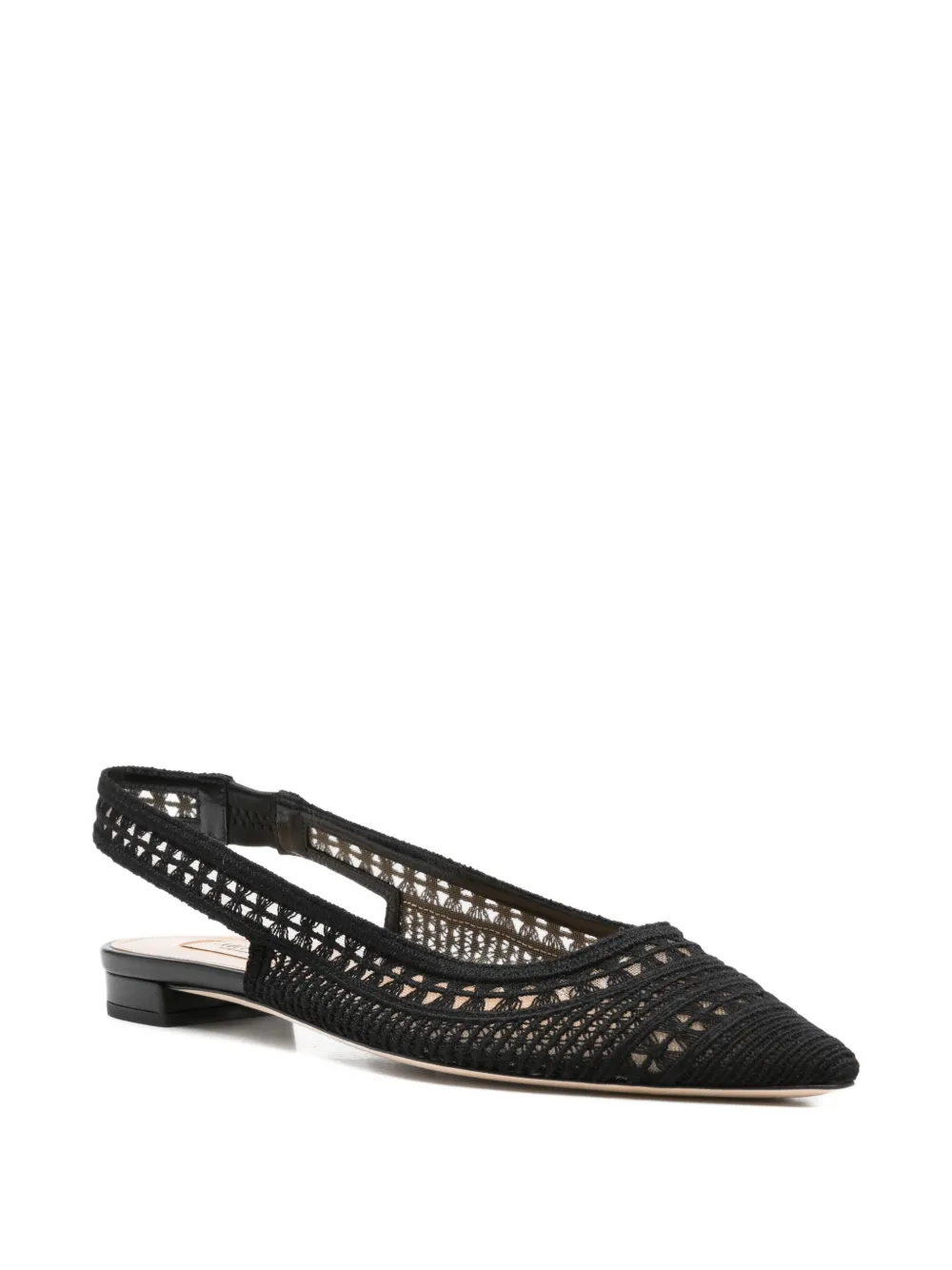  Arteana Trieste Point-toe Slingback Sandals - Black 