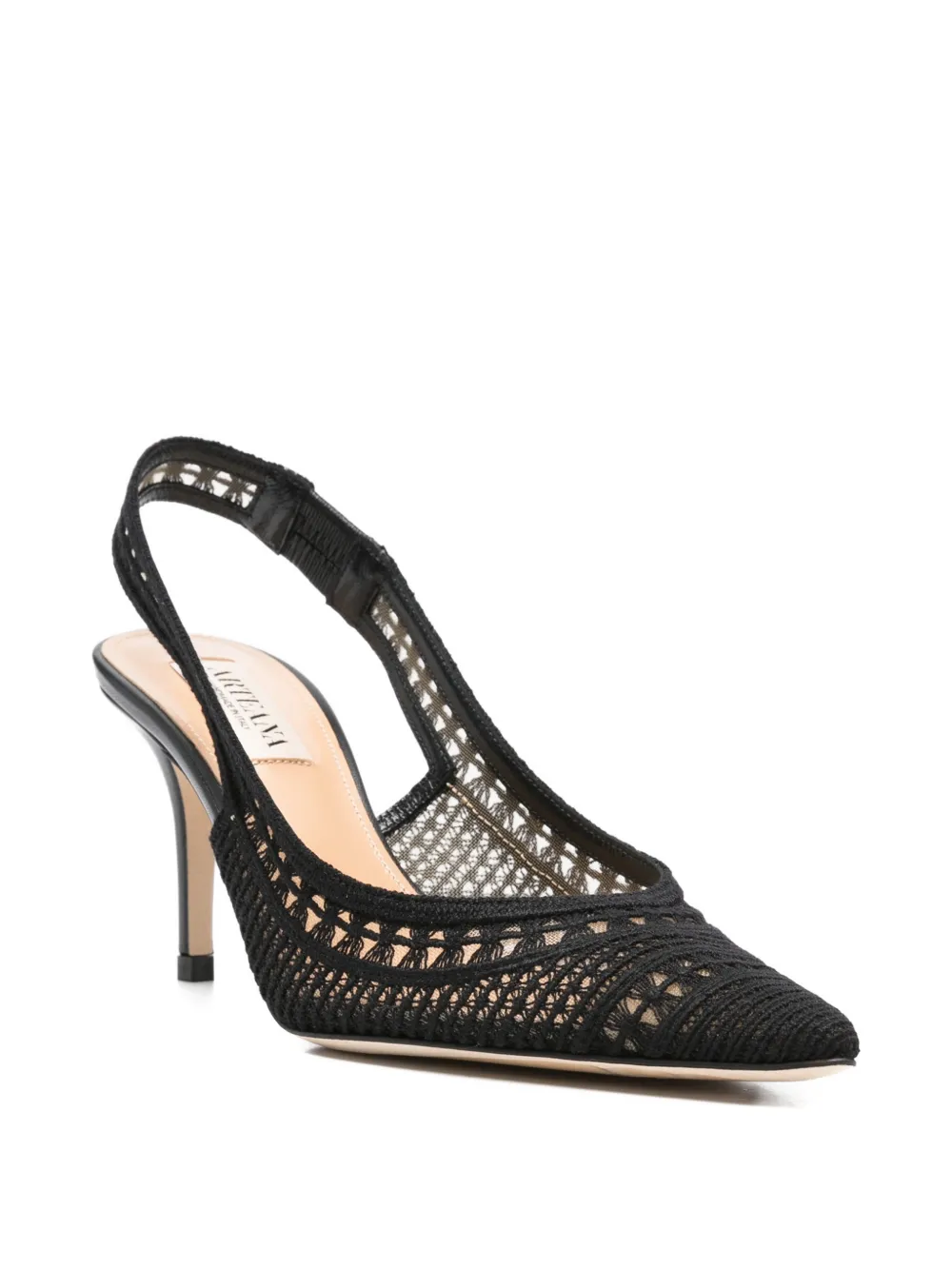 Arteana Trieste gehaakte slingback pumps Zwart