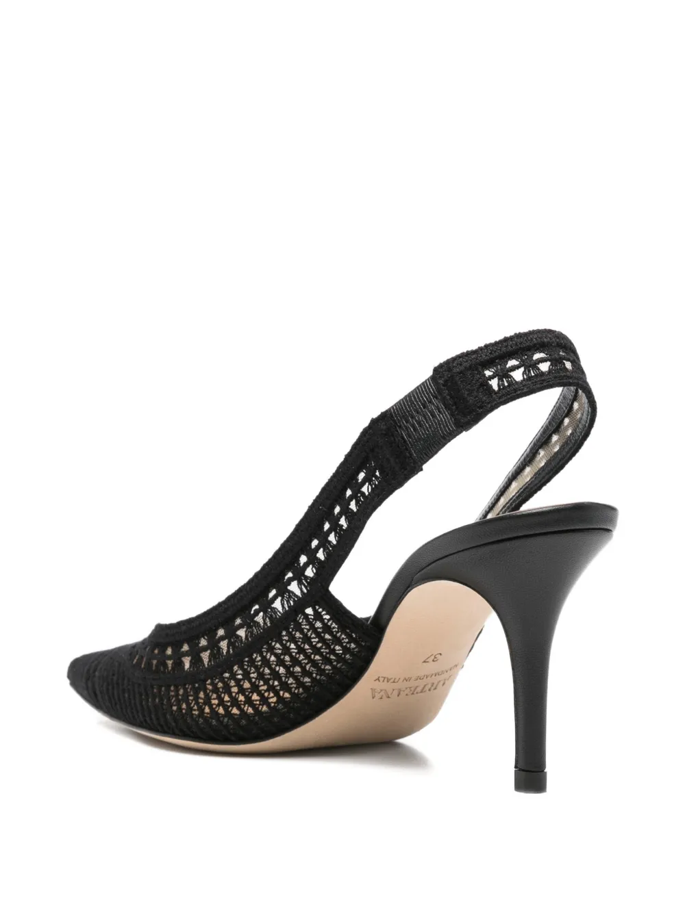 Arteana Trieste gehaakte slingback pumps Zwart