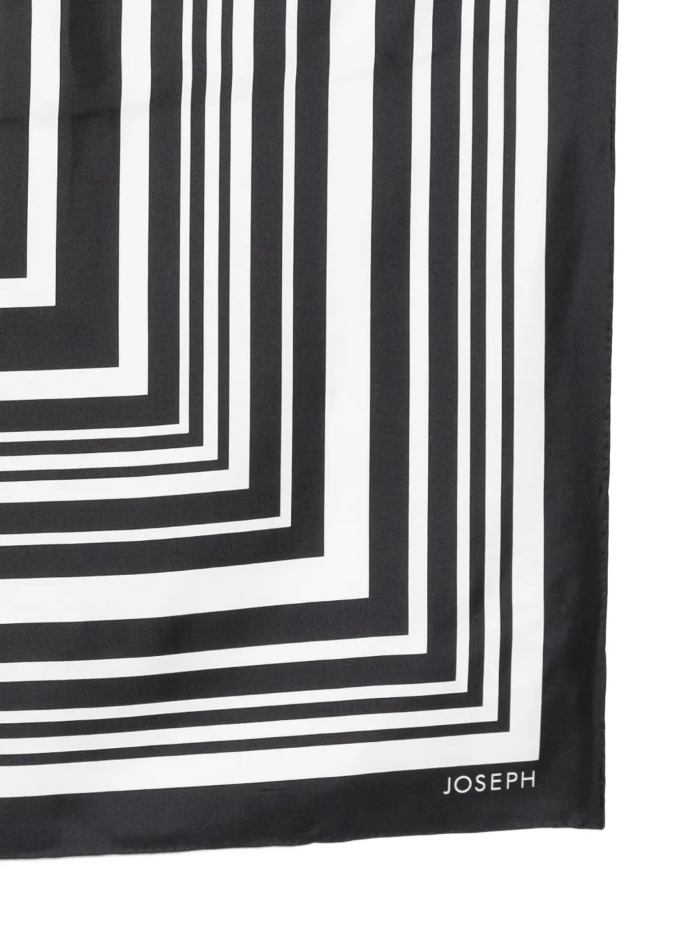  Joseph Corbata De Seda Con Estampado Geométrico - Negro 