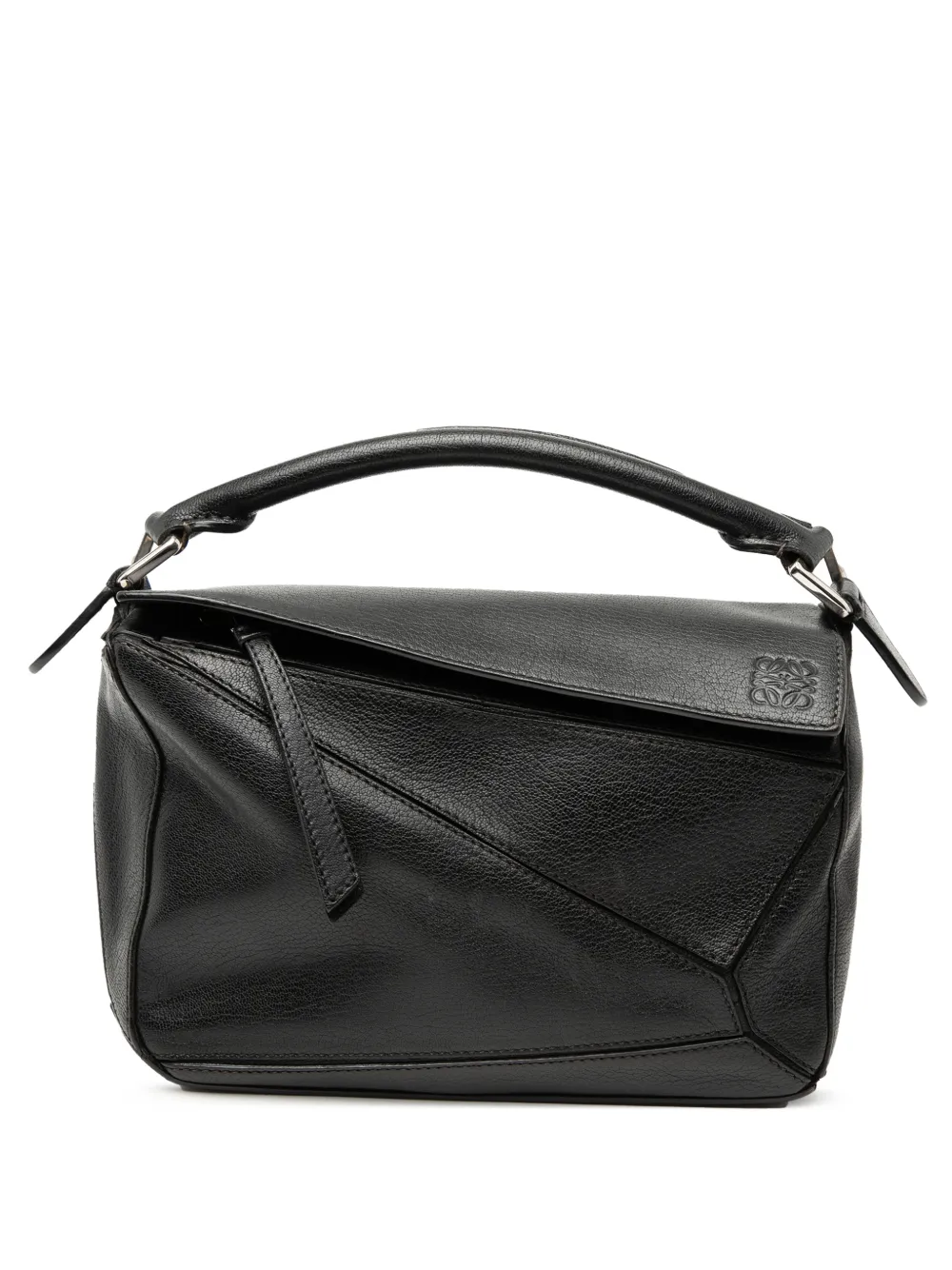 Loewe Pre-Owned 2016 Small Calfskin Puzzle satchel - Nero