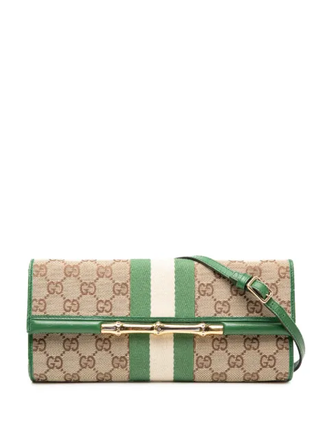 Gucci Pre-Owned 2000-2015 GG Canvas Web Bamboo Bar crossbody bag