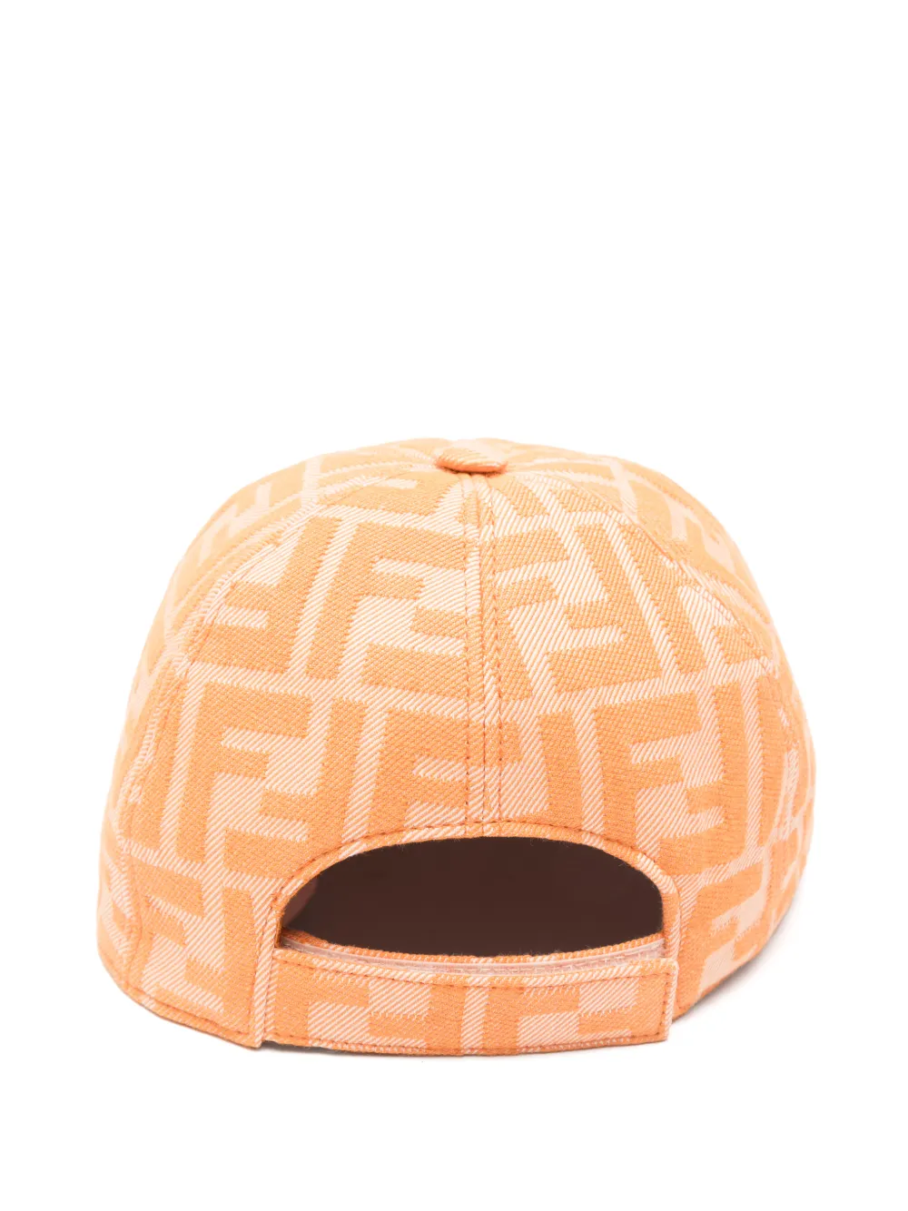 Fendi Kids Logo-pattern Cap - Orange 