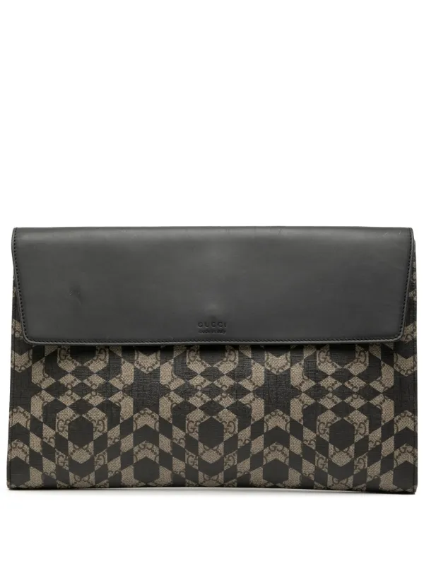 Gucci Pre-Owned 2016-2025 GGスプリーム カレイド クラッチバッグ