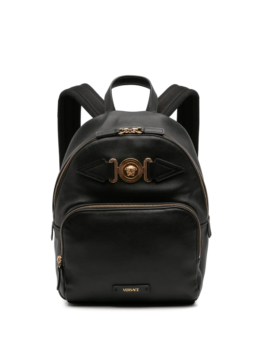 Versace Pre-Owned 2010-2025 Leather Medusa Biggie backpack - Nero