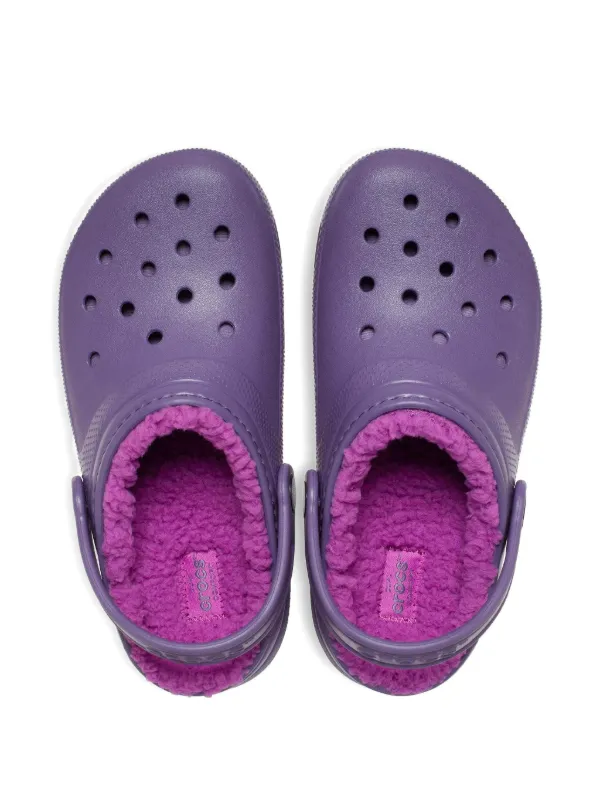 Crocs Kids Classic Lined クロッグサンダル | パープル | FARFETCH JP
