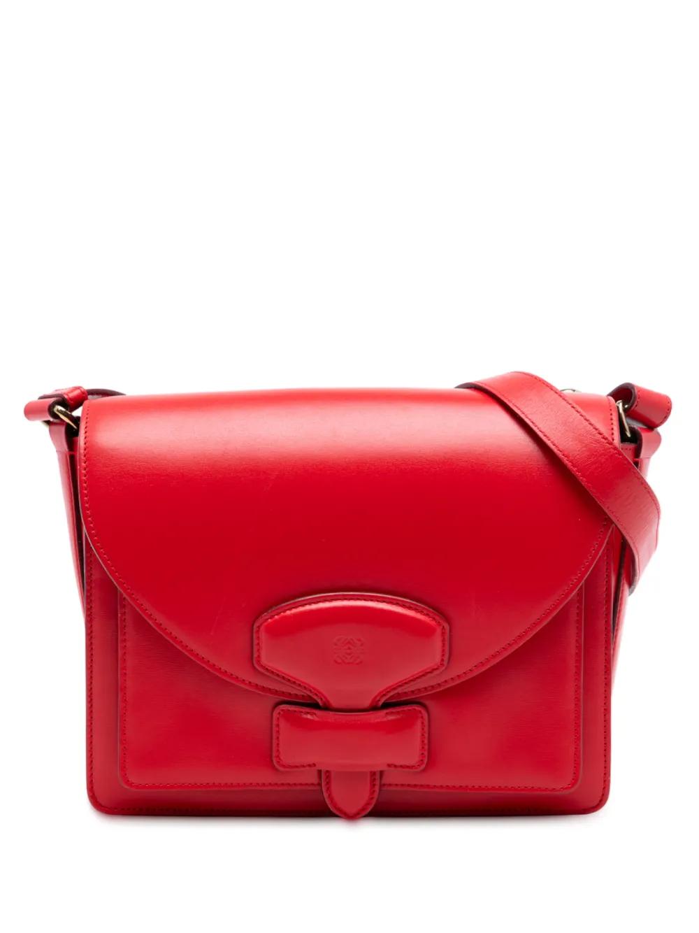 Loewe Pre-Owned 2011 Limited Edition Leather Anagram crossbody bag - Rosso