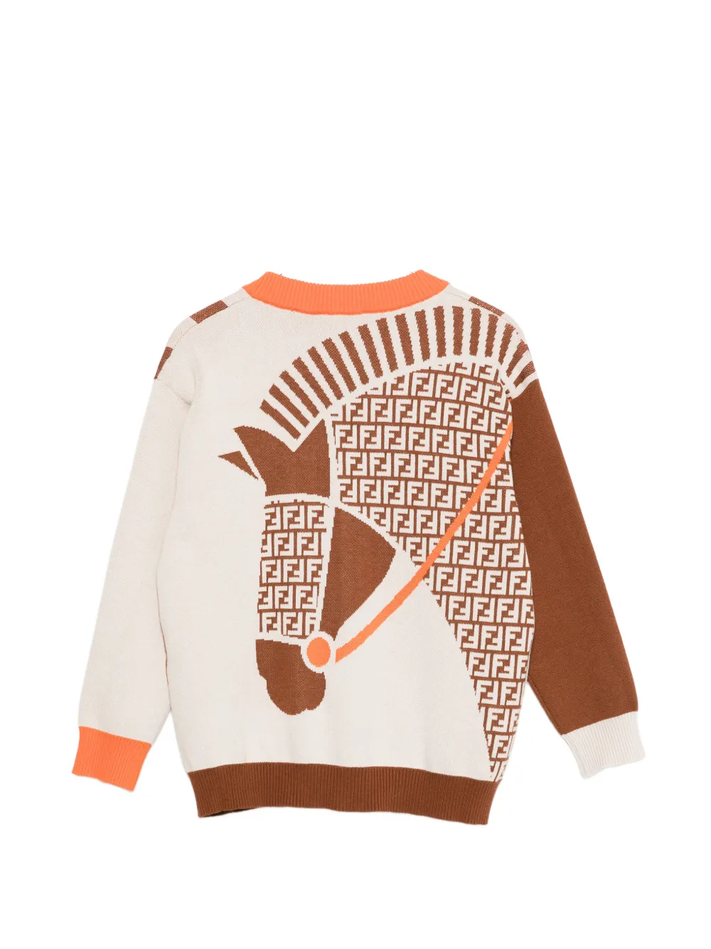 Fendi Kids Vest met V-hals Beige