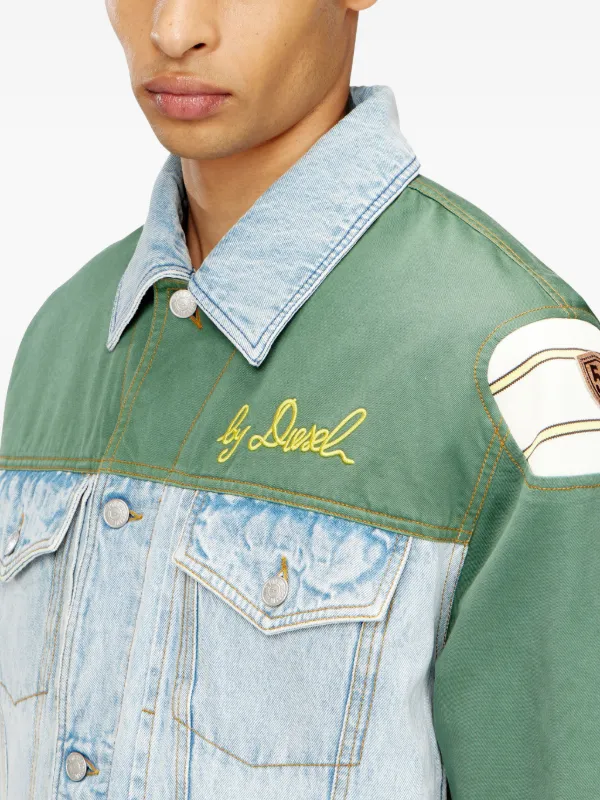 Diesel J-Giant-20th Embroidered Jacket | Blue | FARFETCH