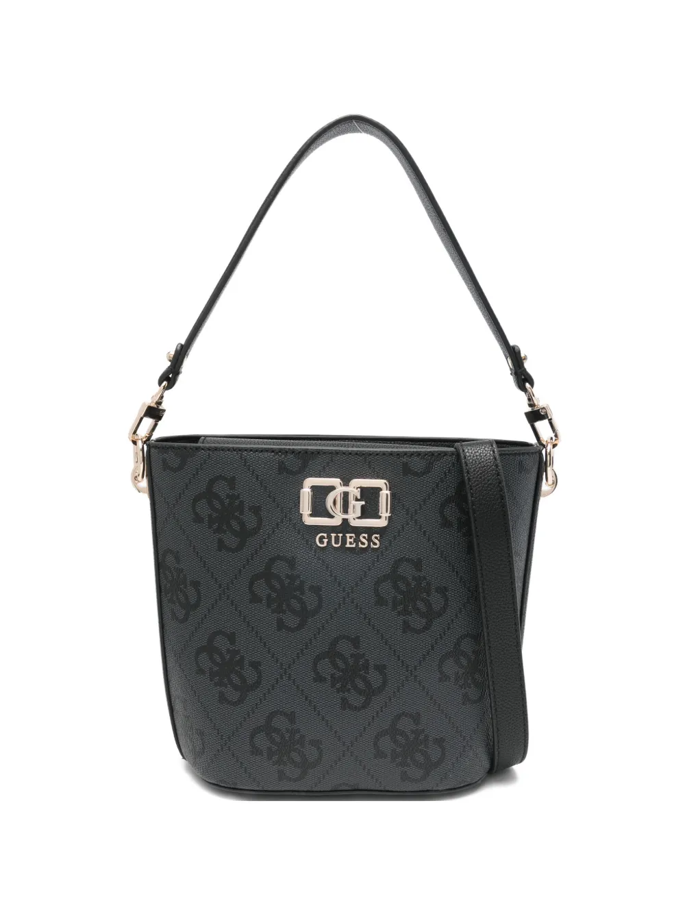 GUESS USA Borsa a secchiello con monogramma - Nero