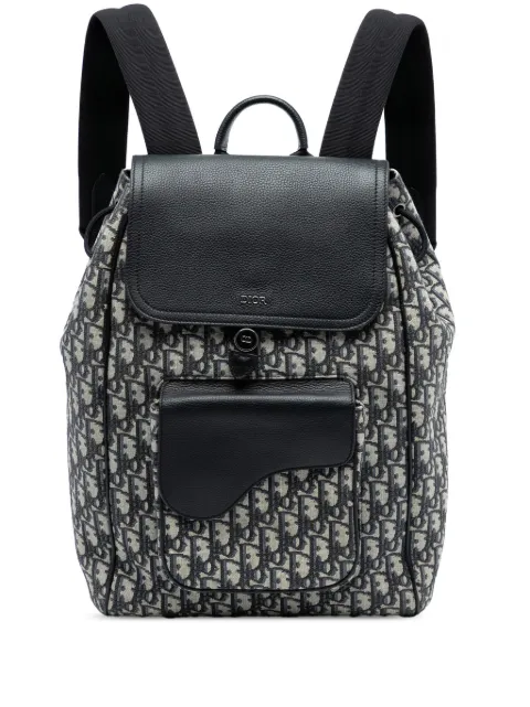 Christian Dior Pre-Owned 2023 Oblique Canvas Saddle backpack