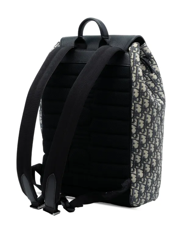 Pre-Loved Dior Oblique Canvas Saddle Backpack Christian Dior Pre-Owned 2023 Oblique Canvas Saddle Backpack  main image 3