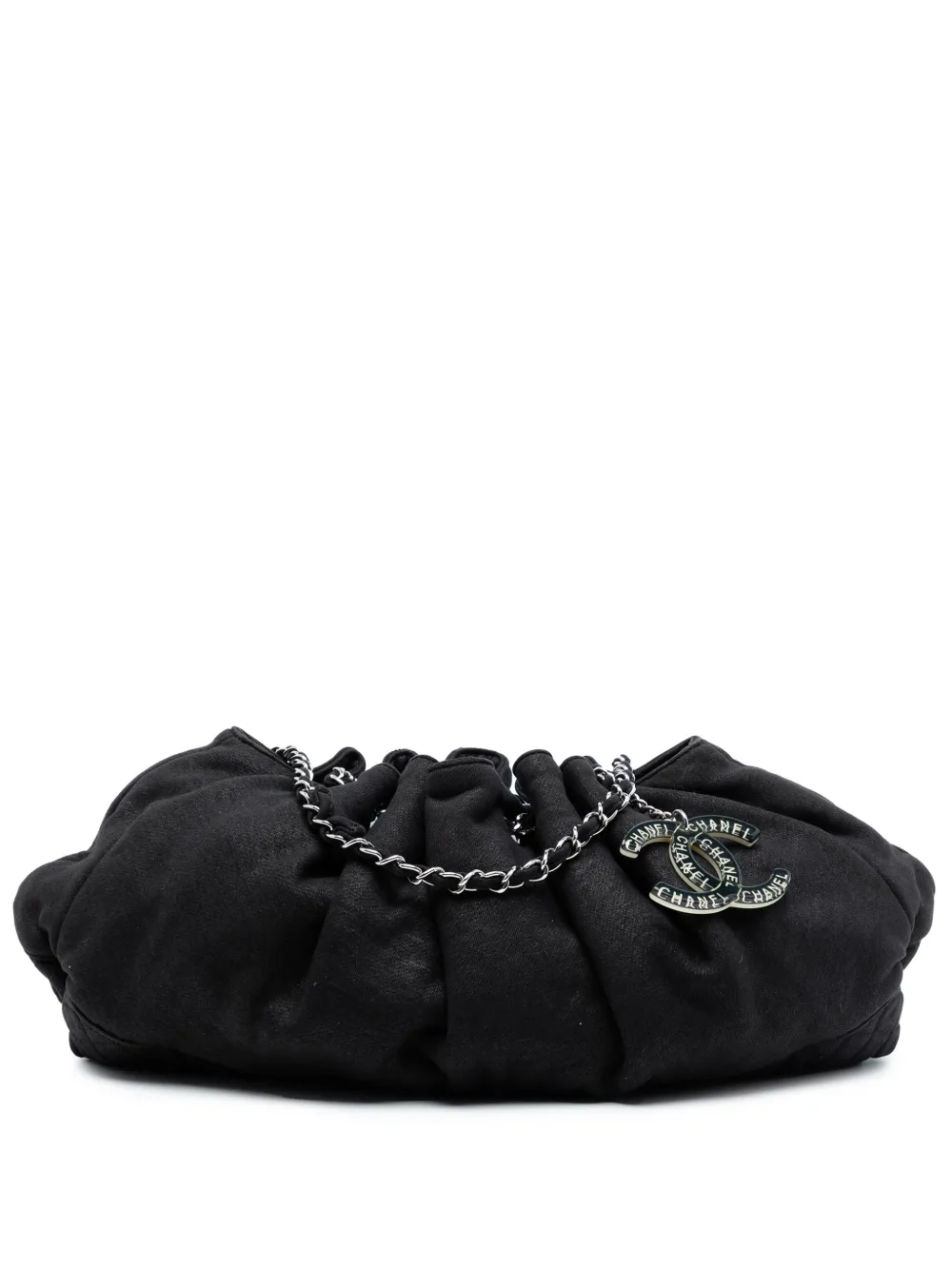 CHANEL Pre-Owned 2008-2009 Jersey Melrose Cabas tote bag - Nero