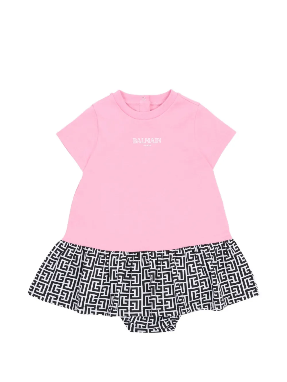 Balmain Kids ruffled dress set - Rosa