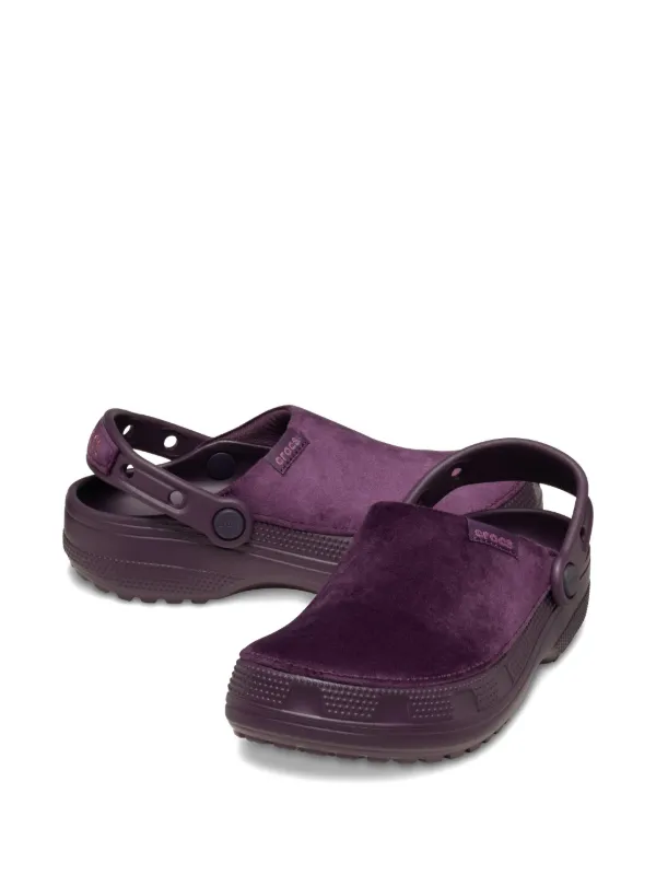 Crocs Classic Crafted ベルベット クロッグサンダル | パープル