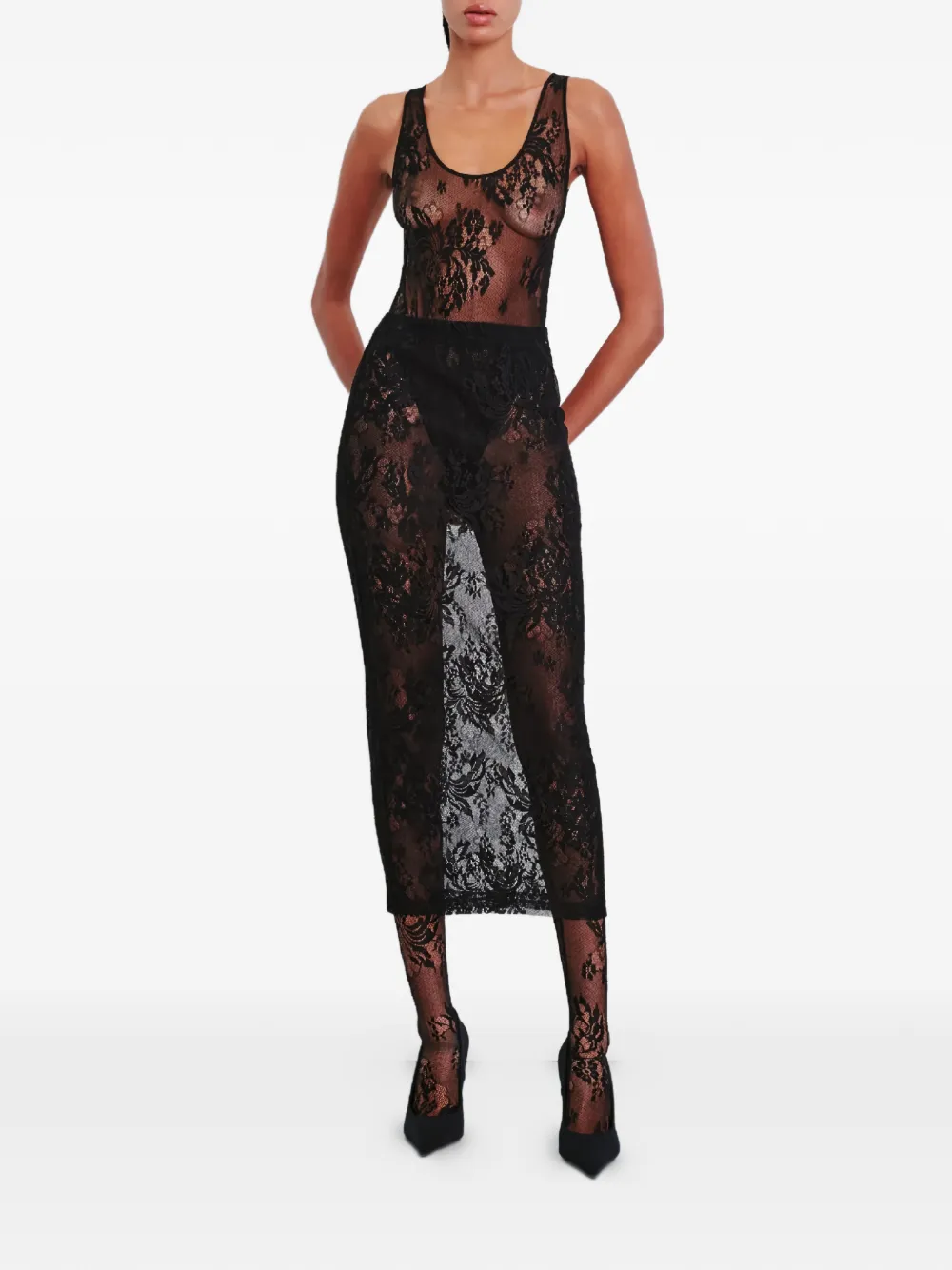 Floral Lace Skirt