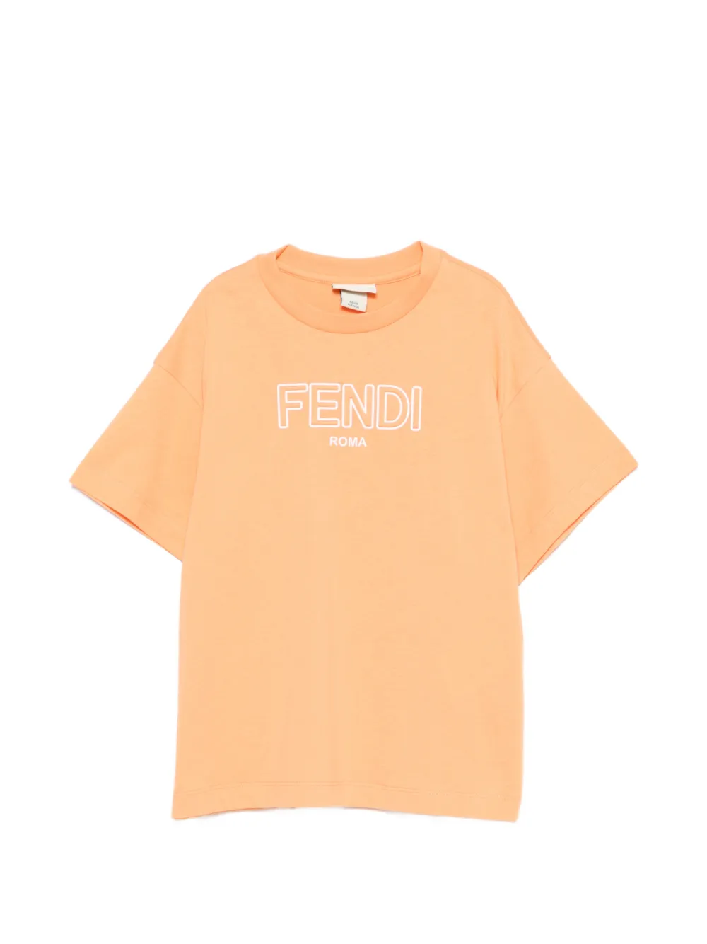 Fendi Kids logo T-shirt - Arancione