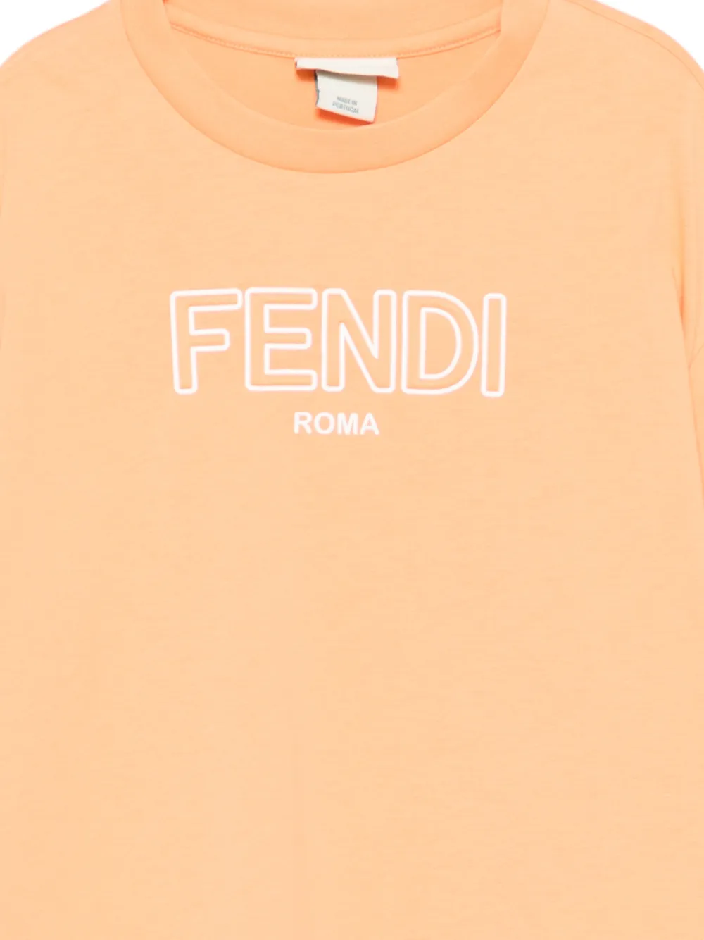  Fendi Kids Logo T-shirt - Orange 