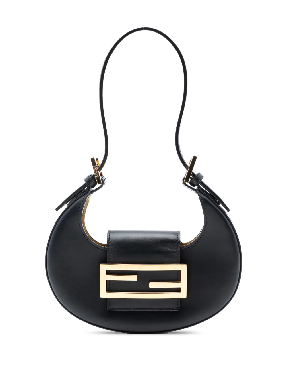 Fendi Pre-Owned 2010-2025 Mini Leather Cookie hobo bag - Nero
