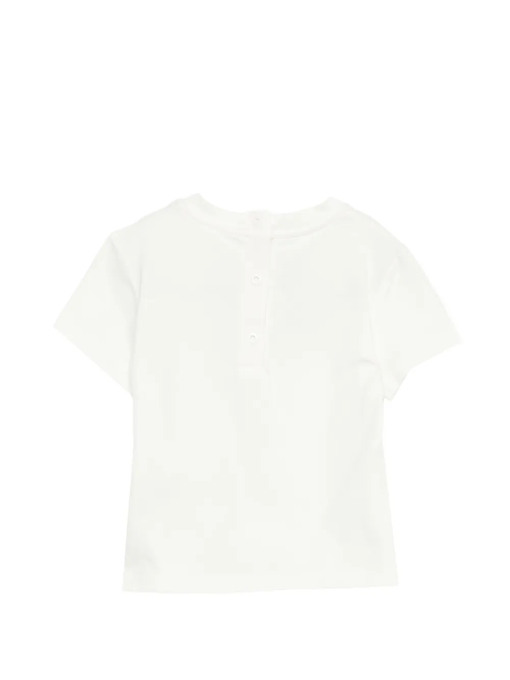 Fendi Kids T-shirt met grafische print Wit