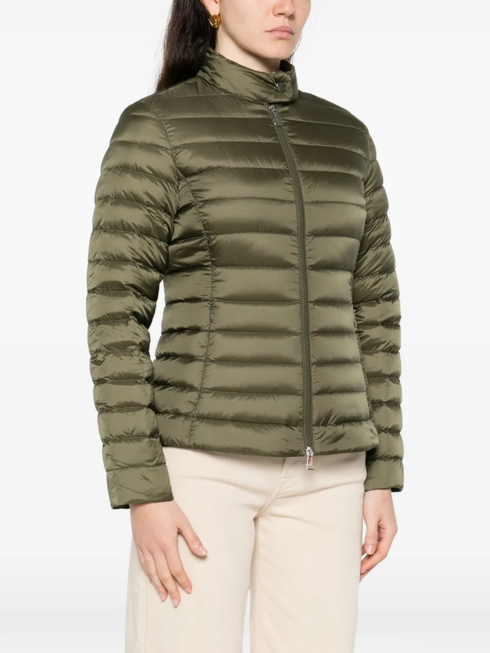  Moncler Two-pocket Puffer Coat - Green 