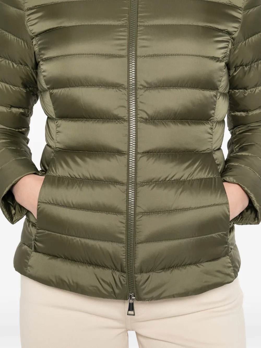 Moncler Igelle donsjack met logopatch Groen