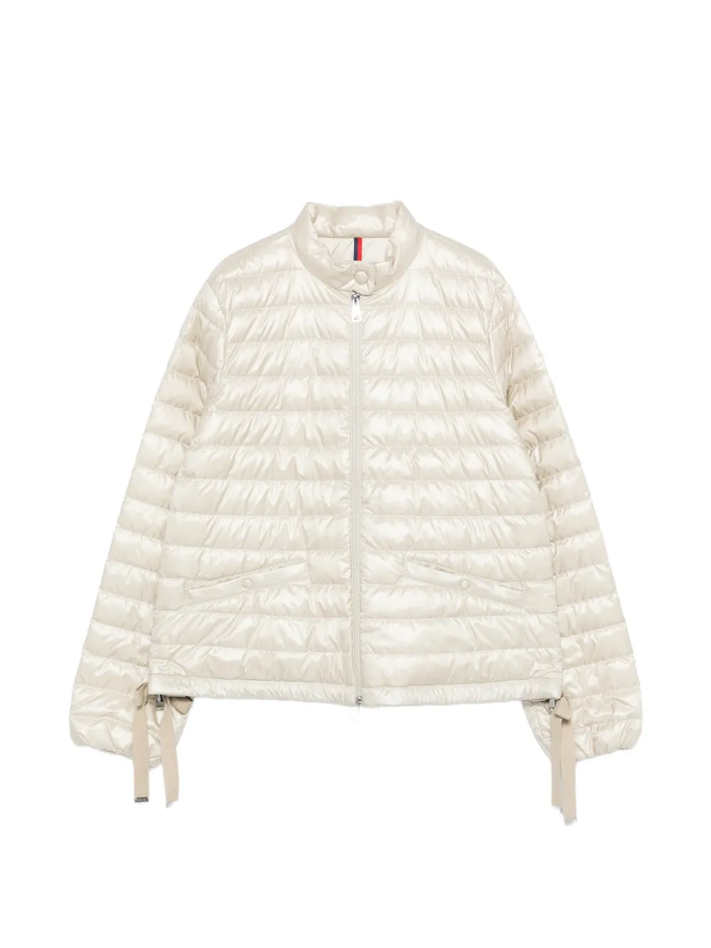 Moncler Azalee tie-detail quilted jacket - Bianco
