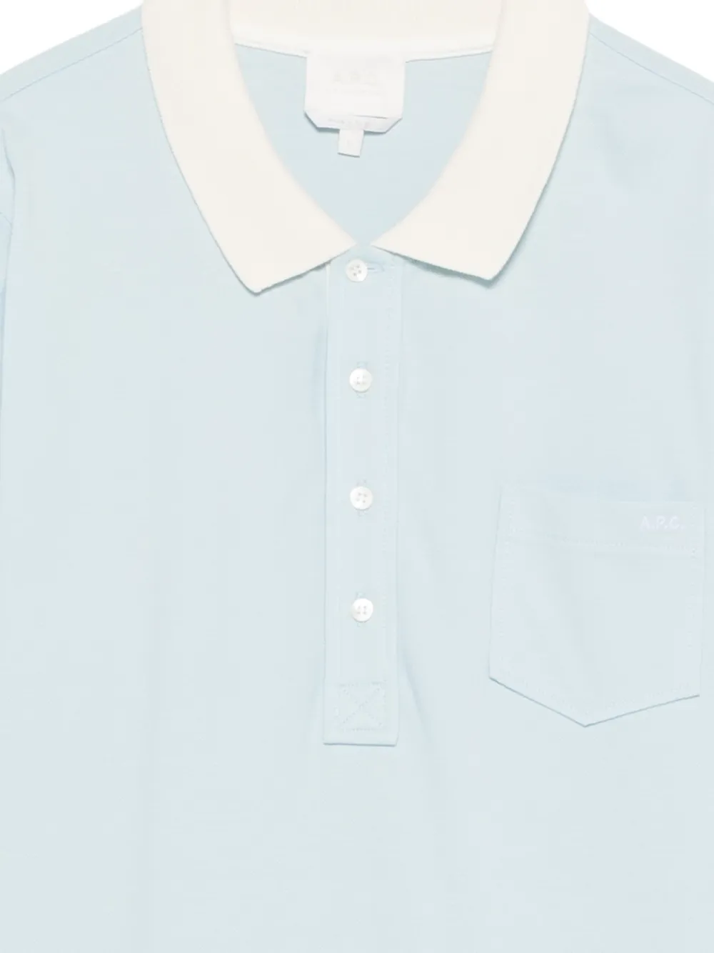  A.p.c. Collared Pocket Polo Dress - Blue 