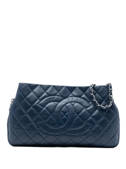 CHANEL Pre-Owned 2011 CC Quilted Caviar Expandable tote bag