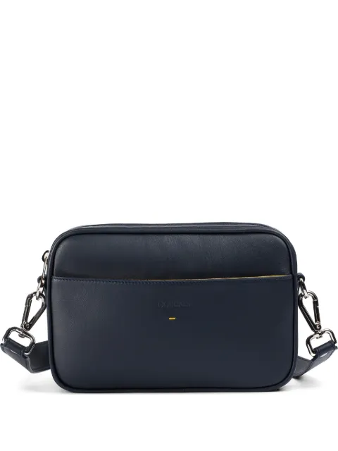 Doucal's logo-debossed leather messenger bag