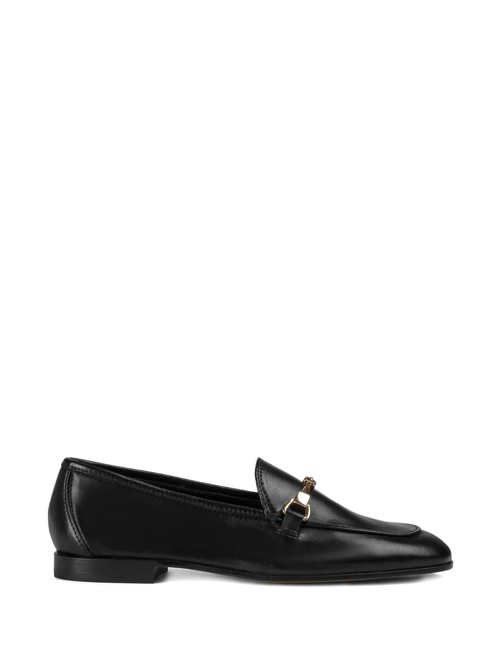Doucal's horsebit leather loafers Zwart