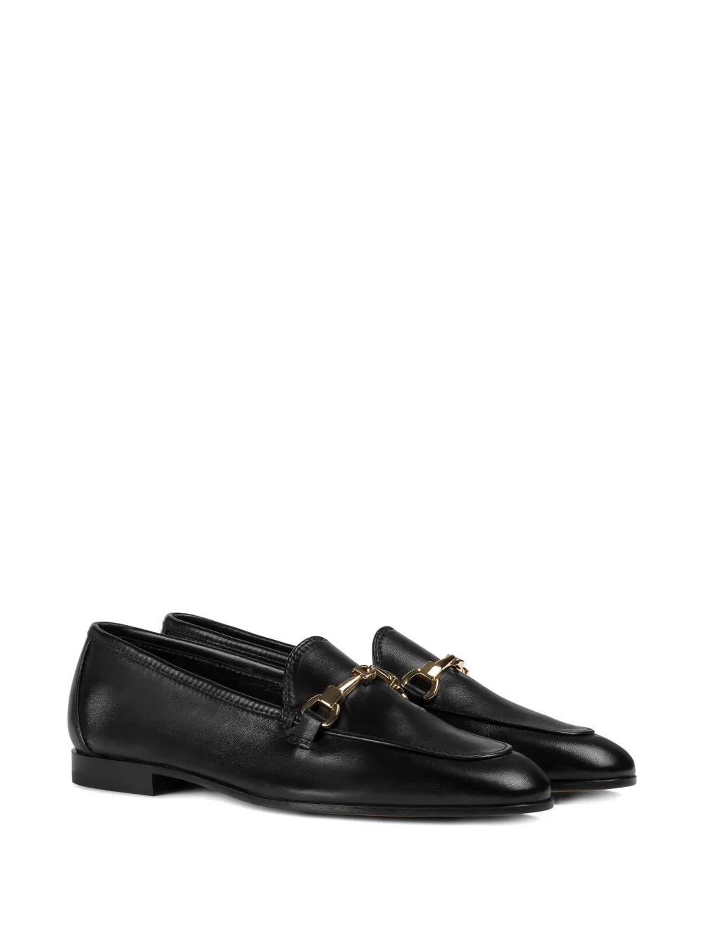 Doucal's horsebit leather loafers Zwart