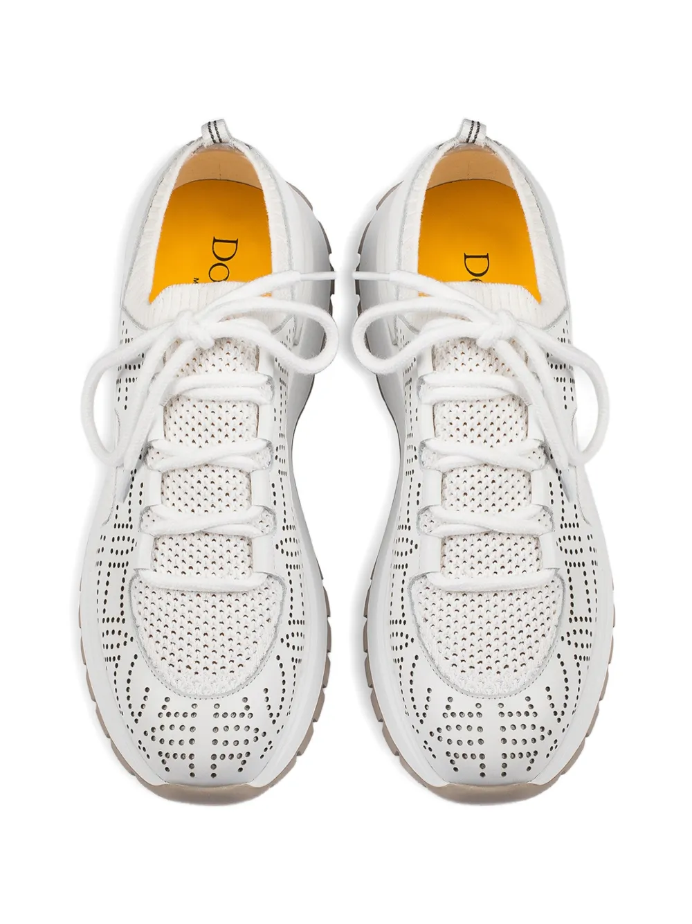 Doucal's Opengewerkte sneakers Wit