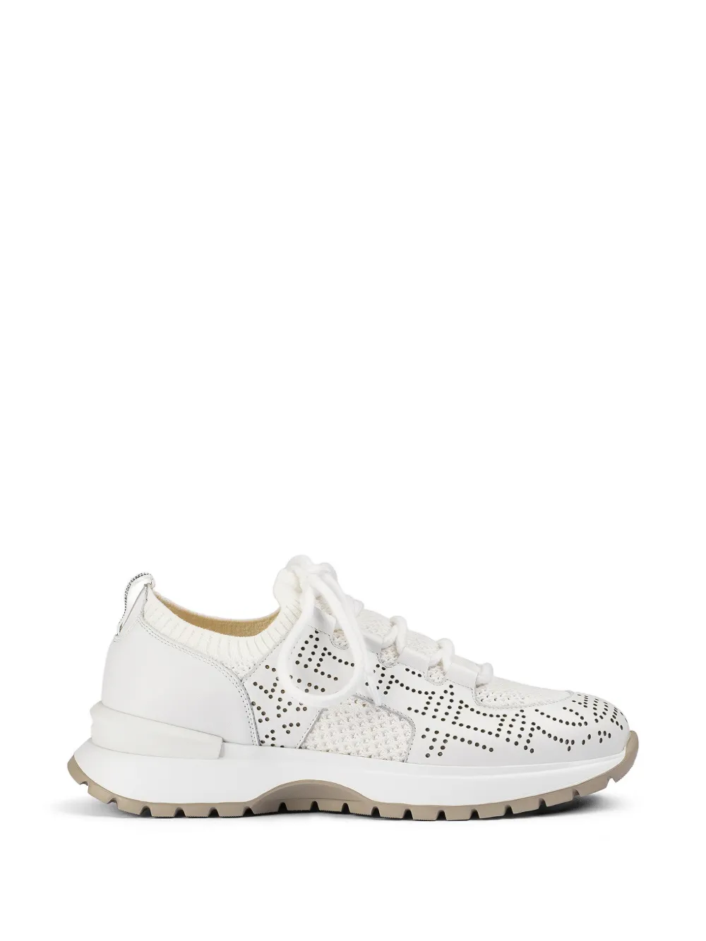 Doucal's open-work sneakers - Bianco