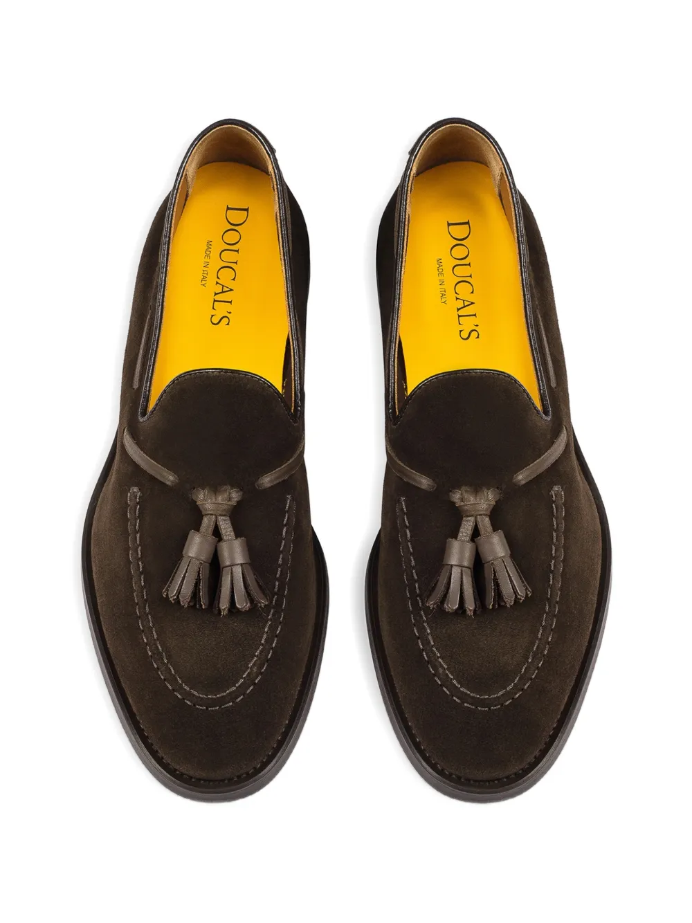 Doucal's Suède loafers met kwastjes Bruin
